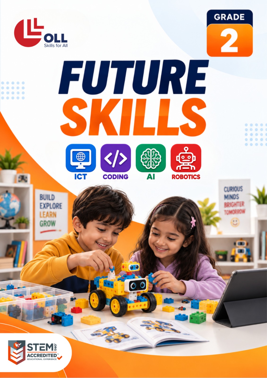 OLL CBSE Grade 2 Future Skills workbook — ICT, Coding, AI, Robotics