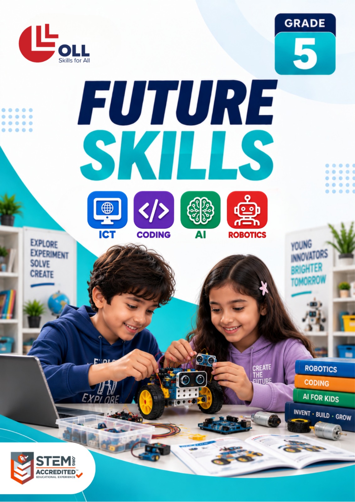 OLL CBSE Grade 5 Future Skills workbook — ICT, Coding, AI, Robotics