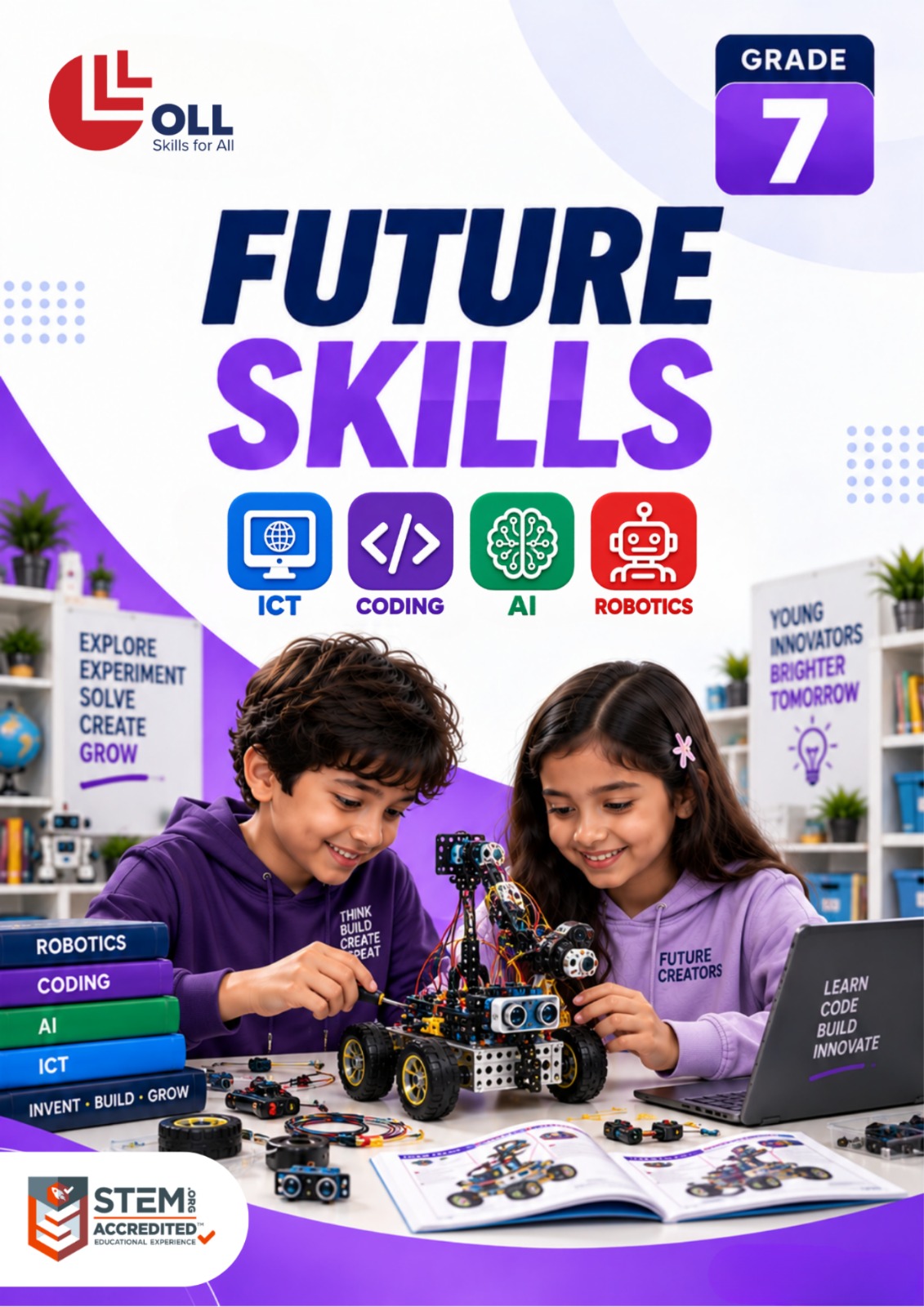 OLL CBSE Grade 7 Future Skills workbook — ICT, Coding, AI, Robotics